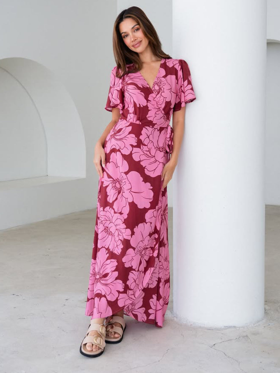 label of love maxi dress Label of Love Full Bloom Floral Maxi Dress