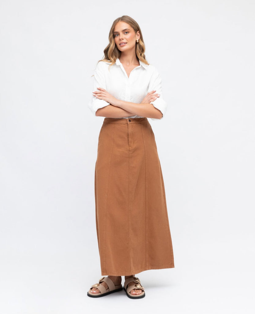 Label of Love Tan Skirt