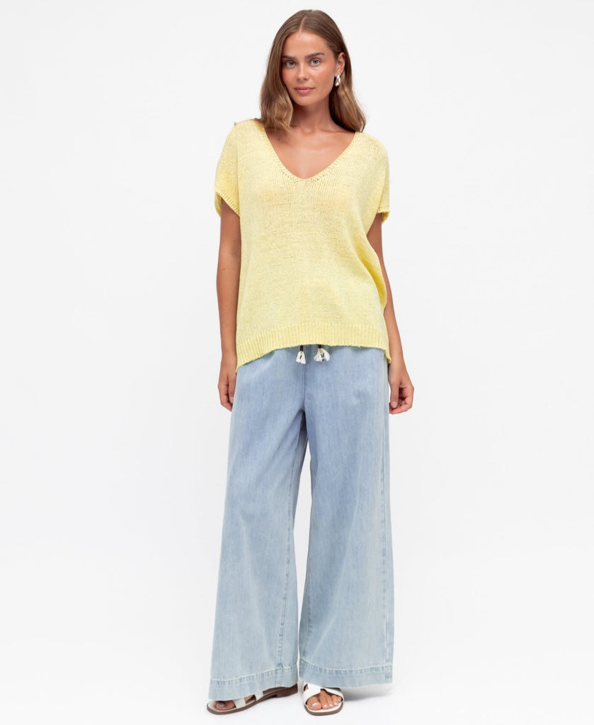 Label of Love Yellow Knit Top