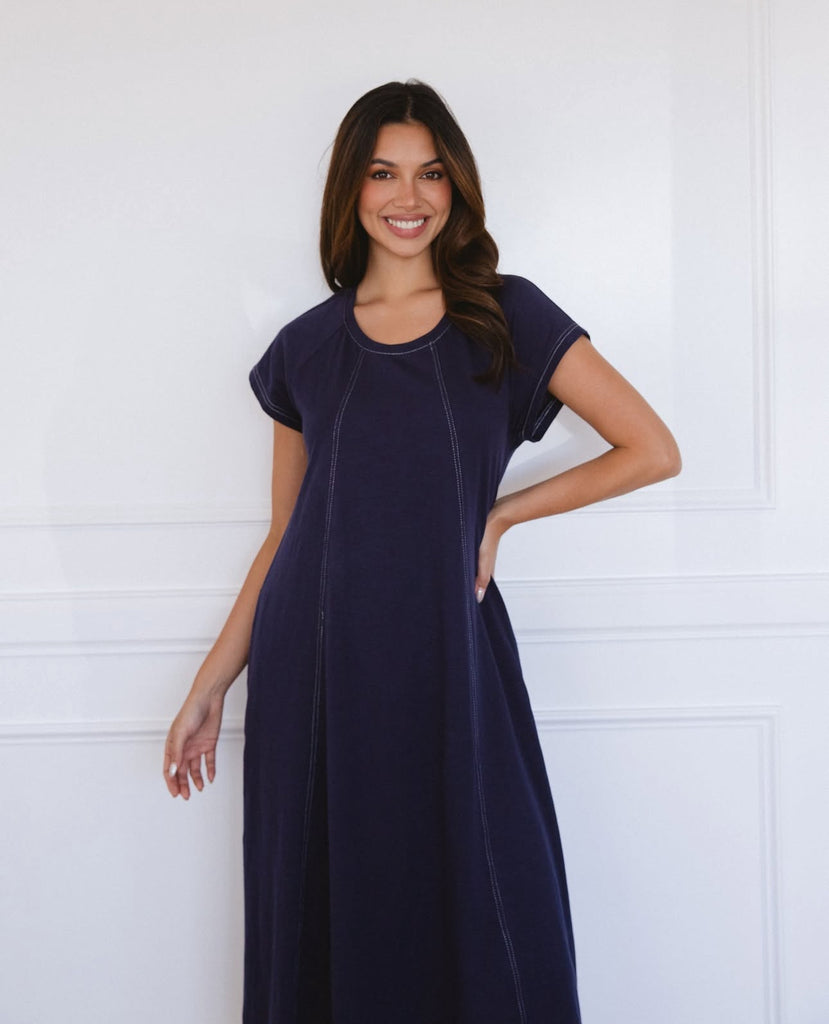 Label of Love Navy Cotton Dress