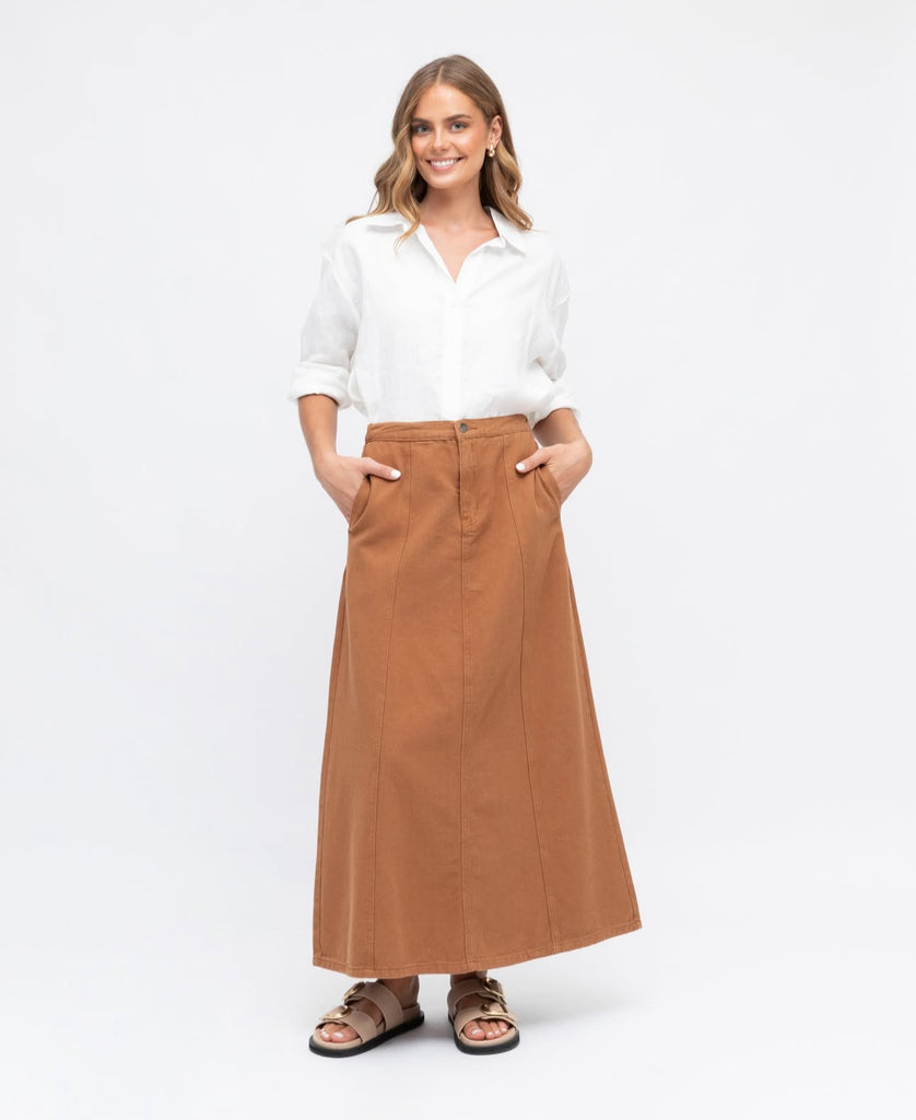 Label of Love Tan Skirt