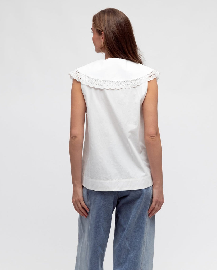 Paper Heart White Cotton Top