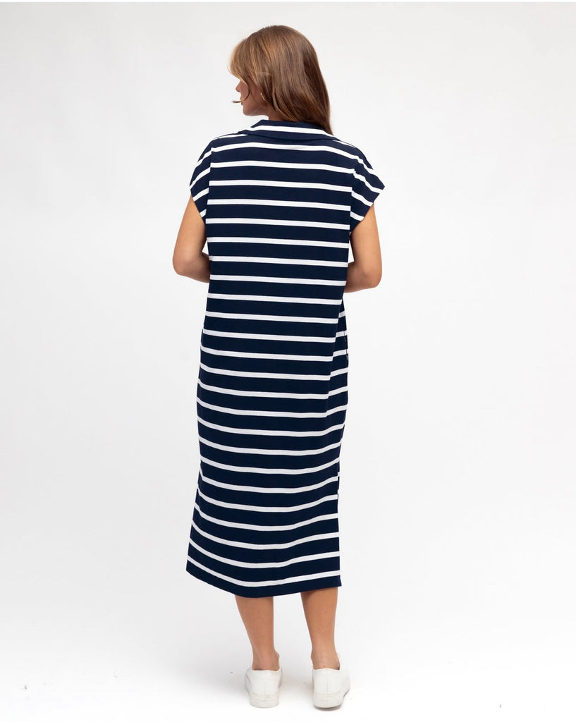 LABEL OF LOVE Navy Stripe Dress
