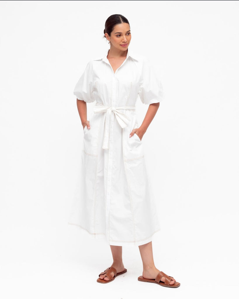 Label of Love White Cotton Dress