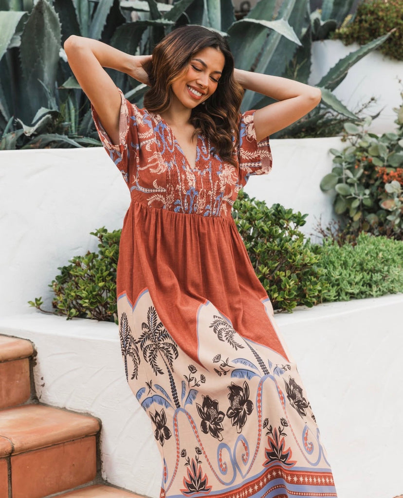 Label of Love Palm Oasis Midi Dress