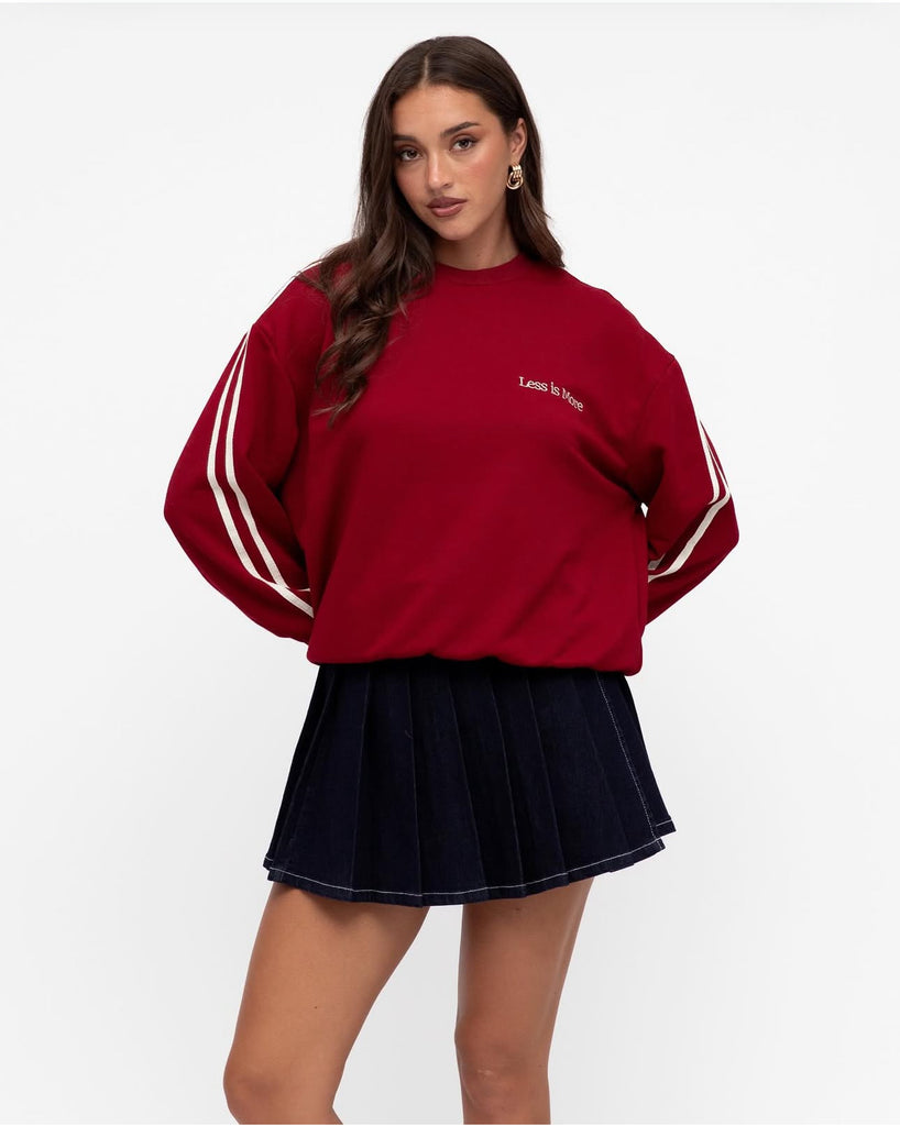 Paper Heart Dark Red Sweater