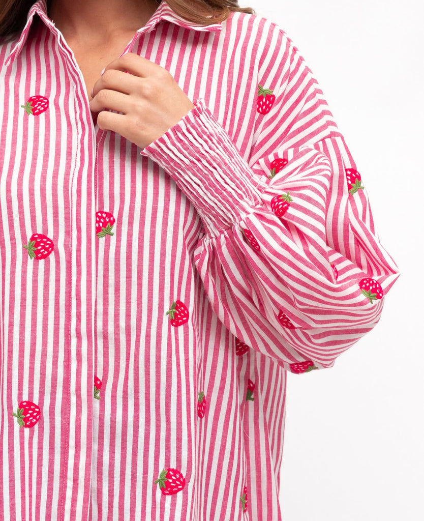 Label of Love Strawberry Pink Shirt