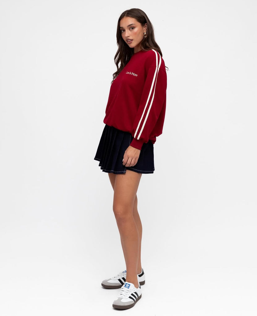 Paper Heart Dark Red Sweater
