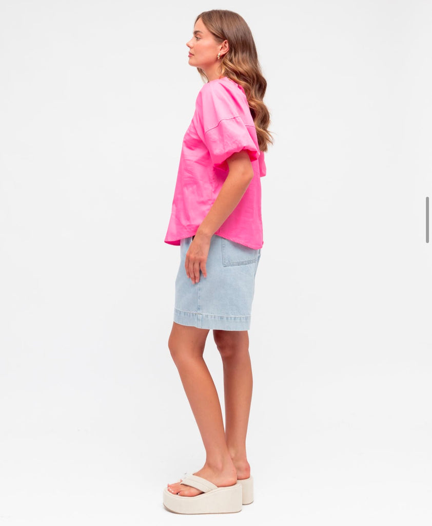 Label of Love Pink Cotton Top