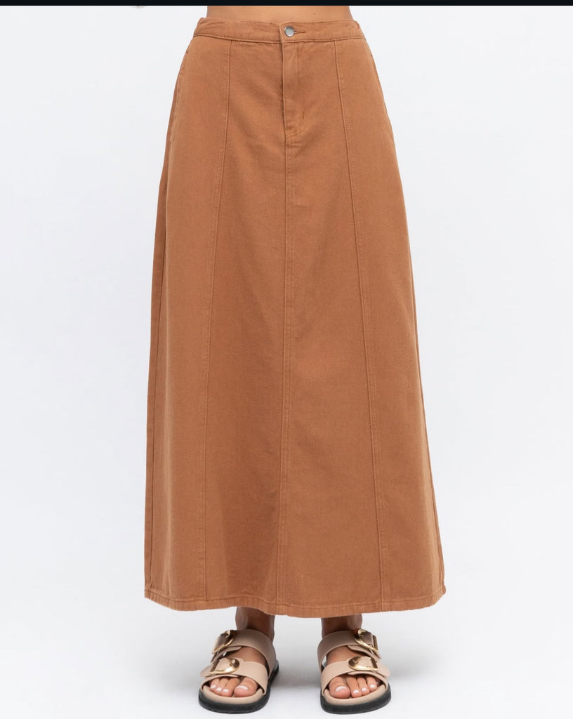 Label of Love Brown Denim Skirt