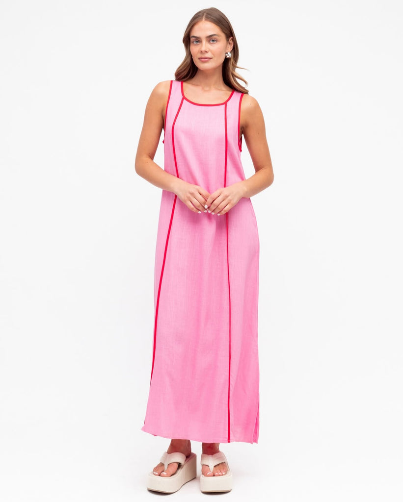 Label of Love Pink Linen Dress