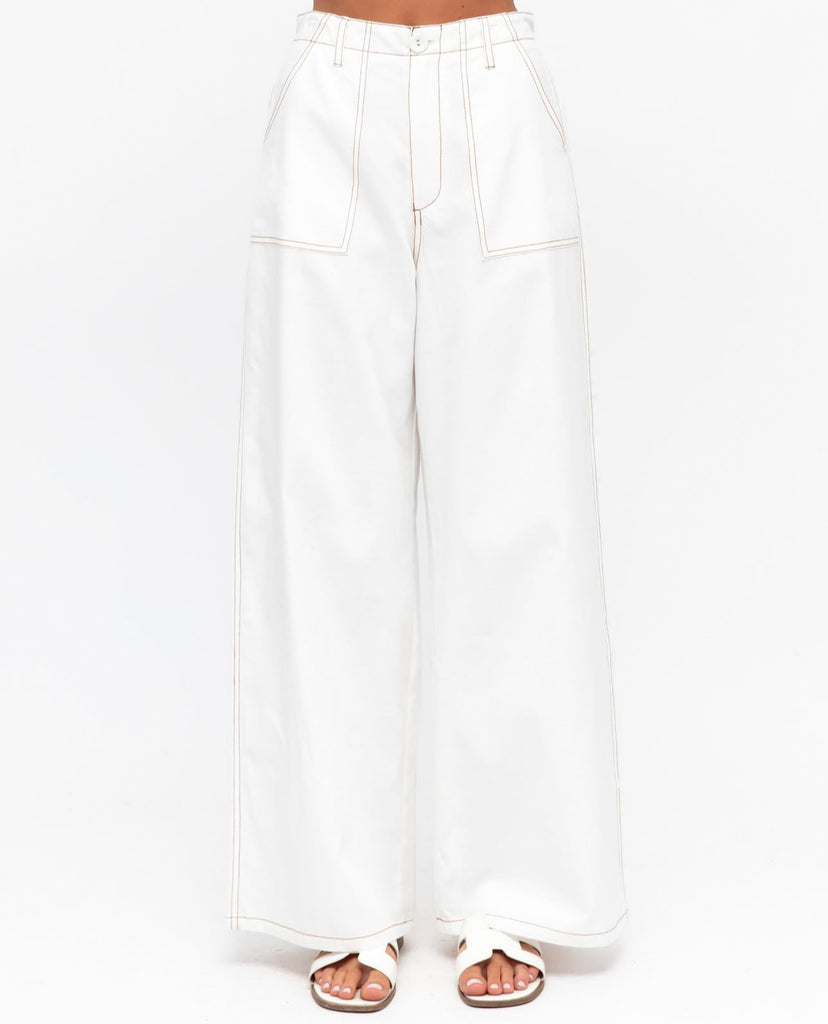 Label of Love White Linen Pant