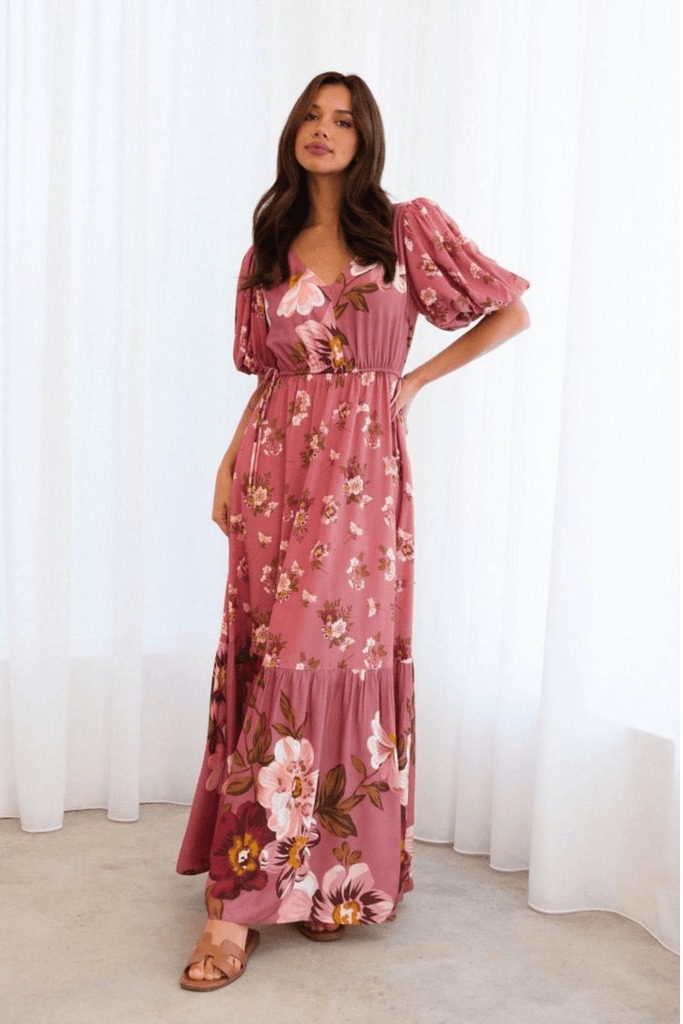 Label of Love First Brush Floral Maxi Dress
